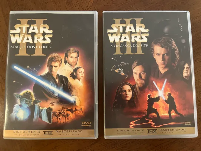 Star Wars Episódios II e III - DVDs Originais Masterizados THX