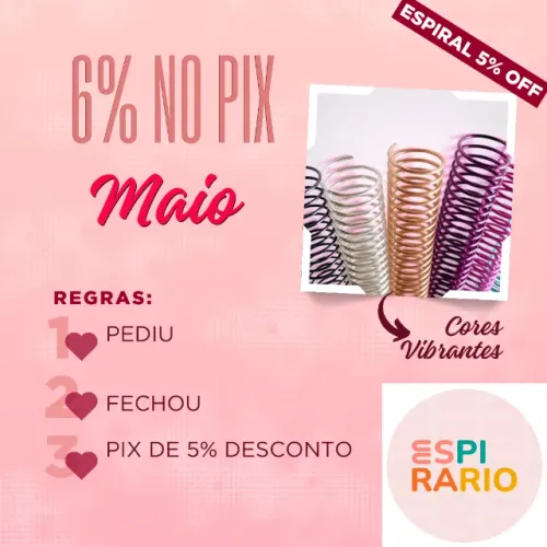 Espiral metálicos coloridos