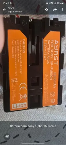 Bateria para Sony Alpha NP-FM500H 2300mAh