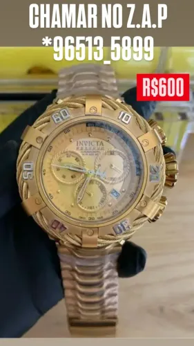 Relógio INVICTA THUNDERBOLT DOURADO FUNCIONAL