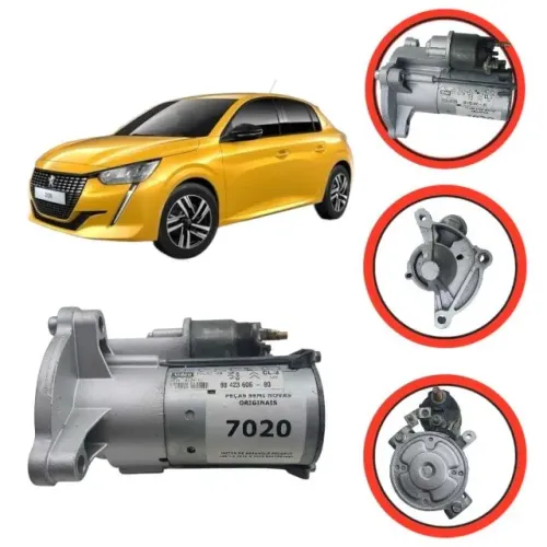  Motor De Arranque Manual Peugeot 208 1.6 2020 A 2023  *0  ETQ7020
