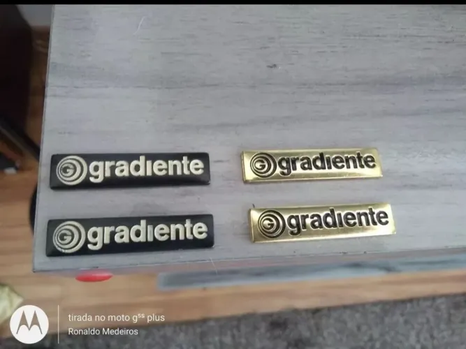 Emblemas Gradiente Vintage - Colecionador