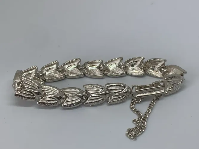 pulseria retro de prata vintage
