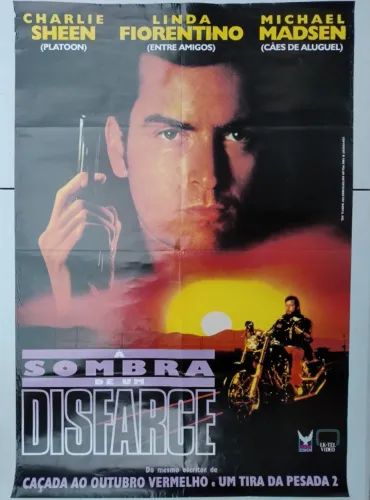 Pôster De Cinema Original A Sombra De Um Disfarce Charlie Sheen