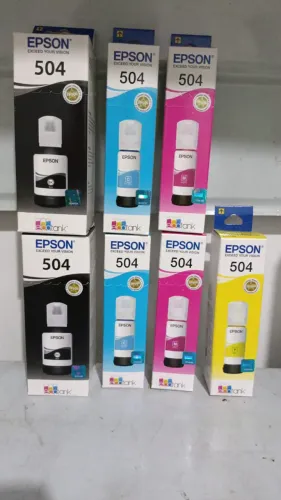 Kit 4 Tintas T504 L4150 L4160 L4260 L6161 L6171 L6191 - Original