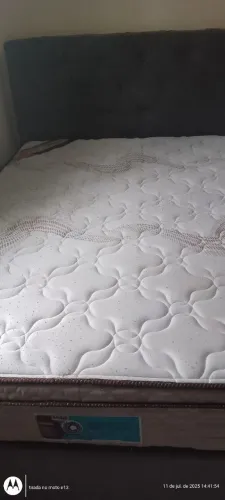 Cama box e Colchão Castor + Cabeceira  