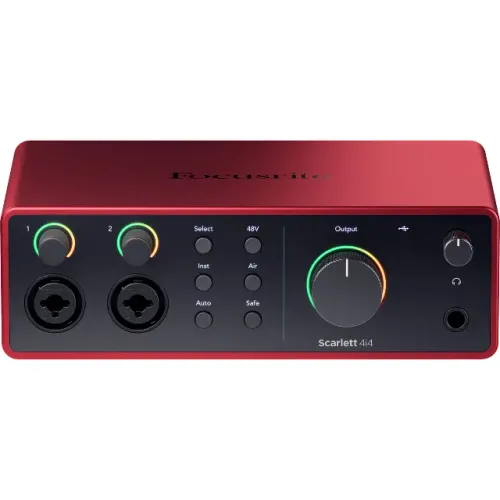 Focusrite Scarlett 4i4 (4ª geração) Interface de áudio MIDI USB C