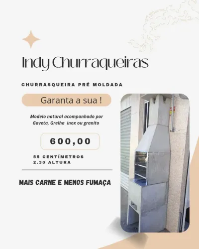 Churrasqueira Pré Moldada Indy - Garanta a Sua!