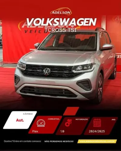 Volkswagen T-Cross 1.0 TSI Flex 12V 5P Aut. 2025