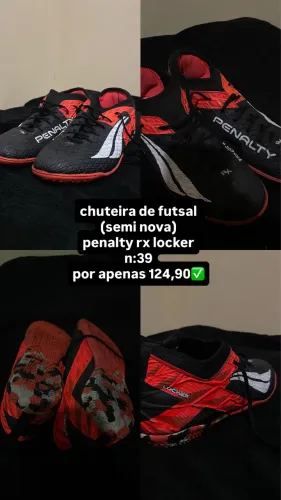 Chuteira de futsal Penalty rx locker