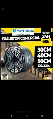 Exaustor 30cm Novo
