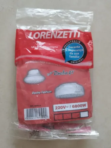 Resistência para chuveiro Lorenzetti Bella Ducha 4T e Ducha  Fashion 220 V 6800W 