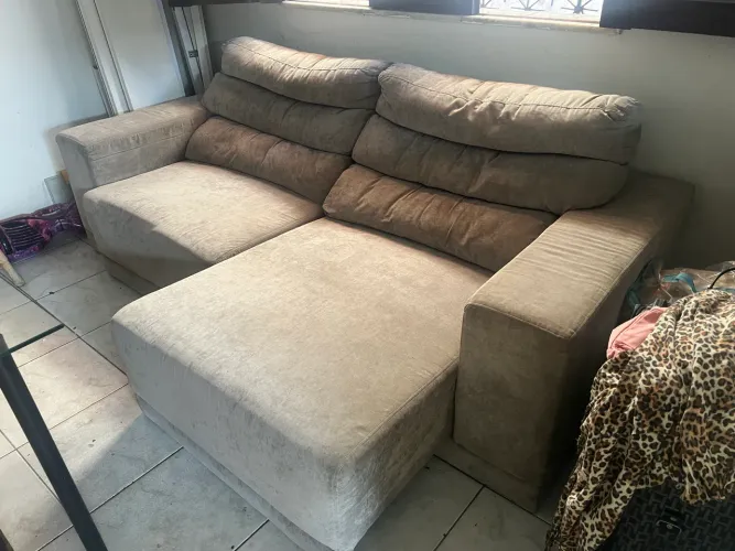 Sofá chaise duplo 4 lugares Jacaúna 