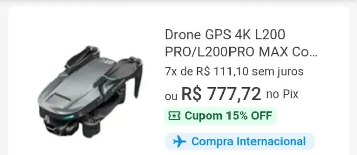 Drone GPS 4K L200