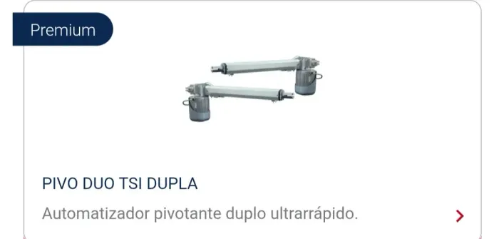 Motor para portão duplo