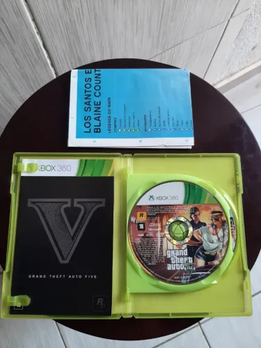 GTA V Xbox 360 Original ? Completo + manuais + Mapa Original ? Impecável sem rasgados