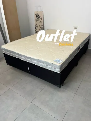 Cama box d33 100%espuma casal pronto entrega
