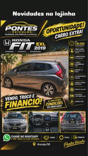 Honda Fit EXL 1.5 Flex/flexone 16V 5P AUT 2019