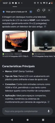 Televisão Semp Toshiba