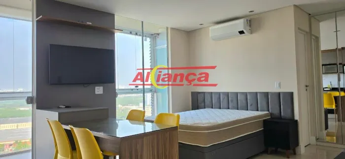 Apartamento 1 dormitório mobiliado com vaga e lazer no Condomínio First - Vila Augusta, Gu