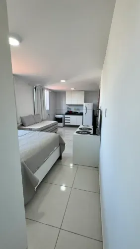 vendo / alugo flat com 25m2 beira mar mobiliado