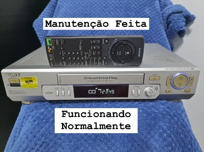 Video Cassete Sony 5 Cabeças Com Controle Remoto SLV-EX5S