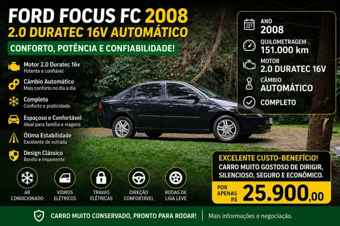 Ford Focus Sedan 2.0 16v/2.0 16V Flex 4P Aut. 2008