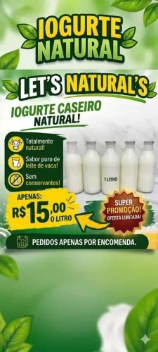 iogurte natural caseiro