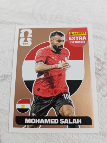 Figurinha extra rara sticker bronze Mohamed salah