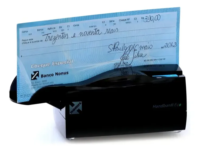 Leitor De Código De Barras Boletos E Cheques Cmc-7 Handbank