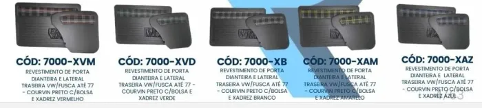 Jogo Forração Xadrez luxo Porta Fusca
