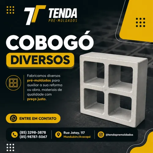 Cobogó de Concreto | Pré-Moldado para Decoração e Ventilação