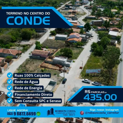 Terreno no Conde, pronto para Construir