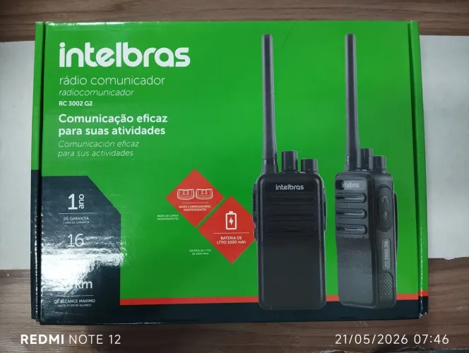 RÁDIO COMUNICADOR (HT) INTELBRAS RC 3002.