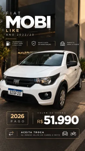 Fiat Mobi Like 1.0 Fire Flex 5P. 2023