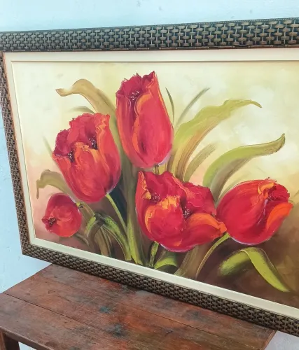 Quadro grande com moldura!! Luxo!!!