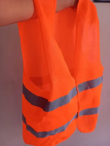 Colete refletivo laranja fluorescente novo
