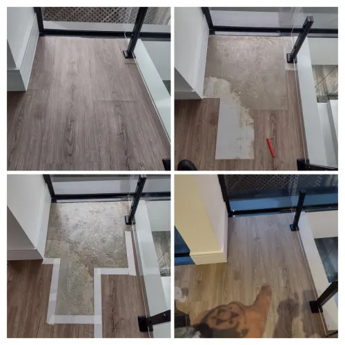 Conserto e manutenção de piso lâminado,piso vinílico,troca de rodapé.