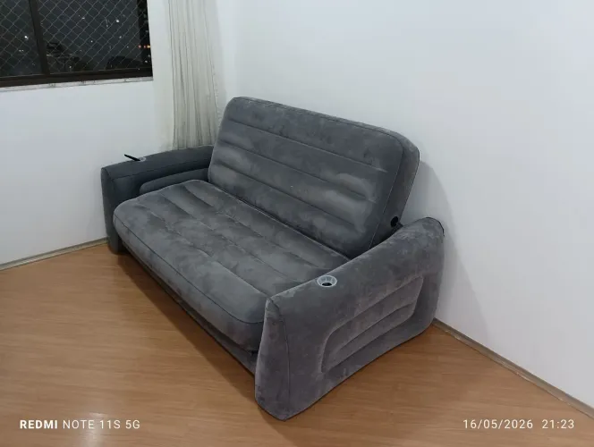 SOFÁ CAMA DE LUXO INFLÁVEL - INTEX<br>