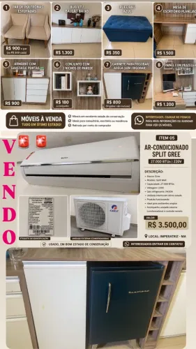 Moveis é eletrodomésticos a venda