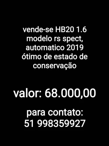 Hyundai HB20 R Spec 1.6 Flex 16V Aut. 2019