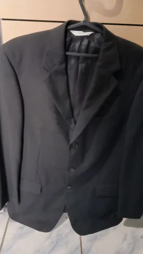 Blazer preto marca versátil 54/56
