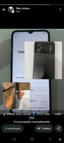 Vendo Celular POCO M4. FUNCIONAMENTO PERFEITO.
