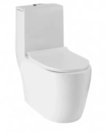 Vaso sanitário monobloco cerâmico completo não bate novo slim