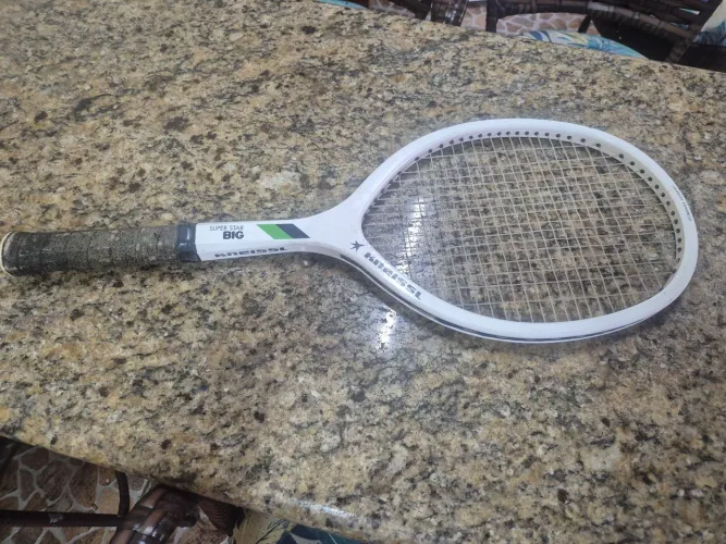 Raquete tennis colecionador super star big Kneissl