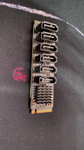 Placa M2 expansao para Portas Sata SSD/HDD ASM1166