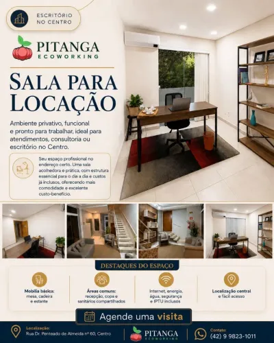 Sala em coworking