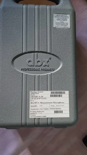 Microfone DBX RTA-M Condensador Omnidirecional 