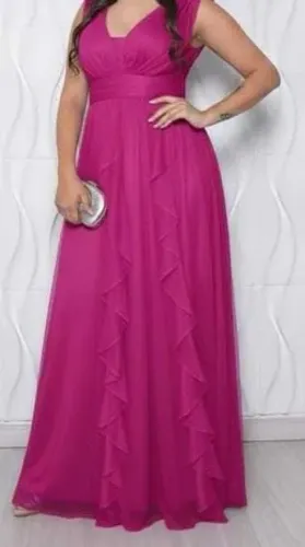 Vestido Festa Magenta