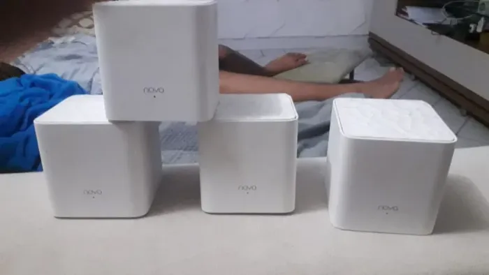 Kit 4 Roteador Wi-fi Tenda Nova Mw3 Mesh